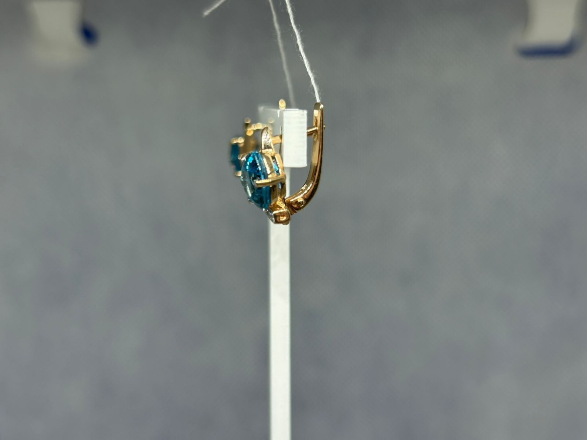 СЕРЬГИ С КАМНЯМИ (Au 585)