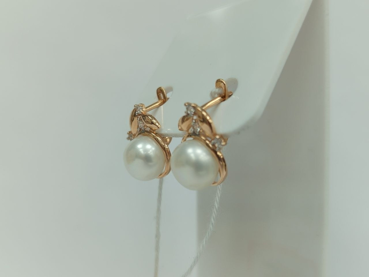 СКМИ585 СЕРЬГИ С КАМНЯМИ (Au 585)