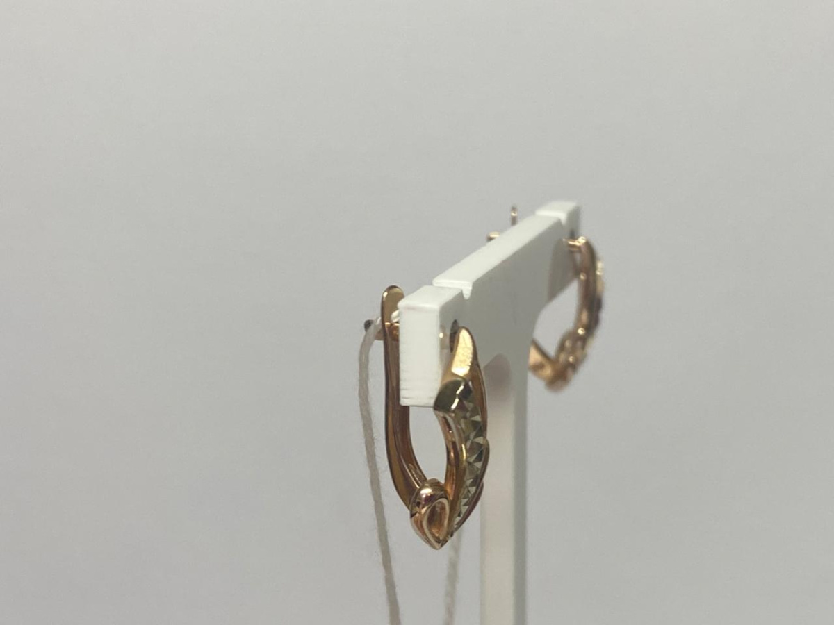 СБКМ585 СЕРЬГИ БЕЗ КАМНЯ (Au 585)