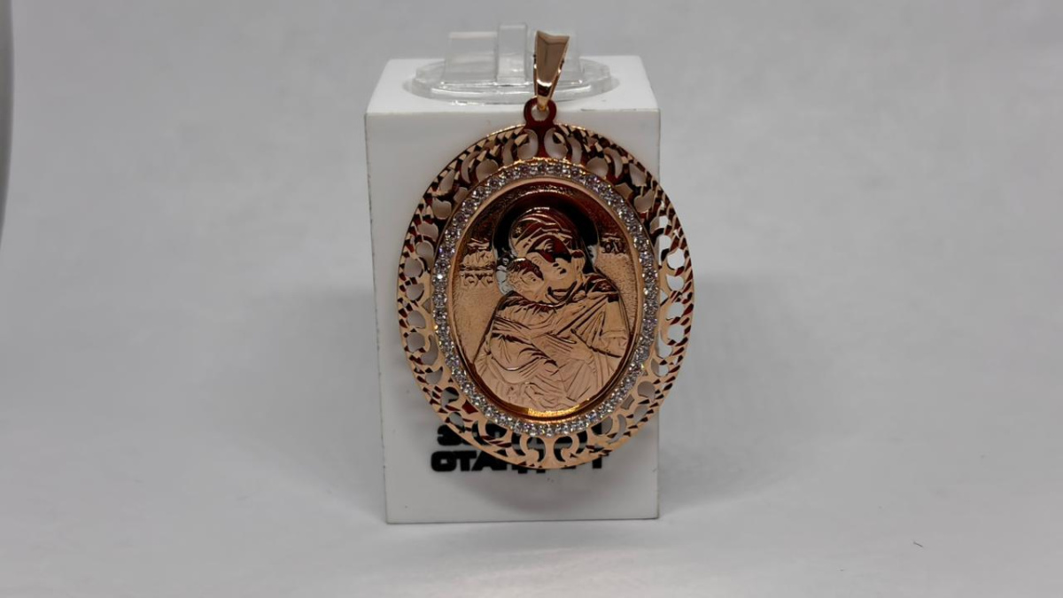 ПОДВЕСКА ИКОНА с камнями (Au 585)