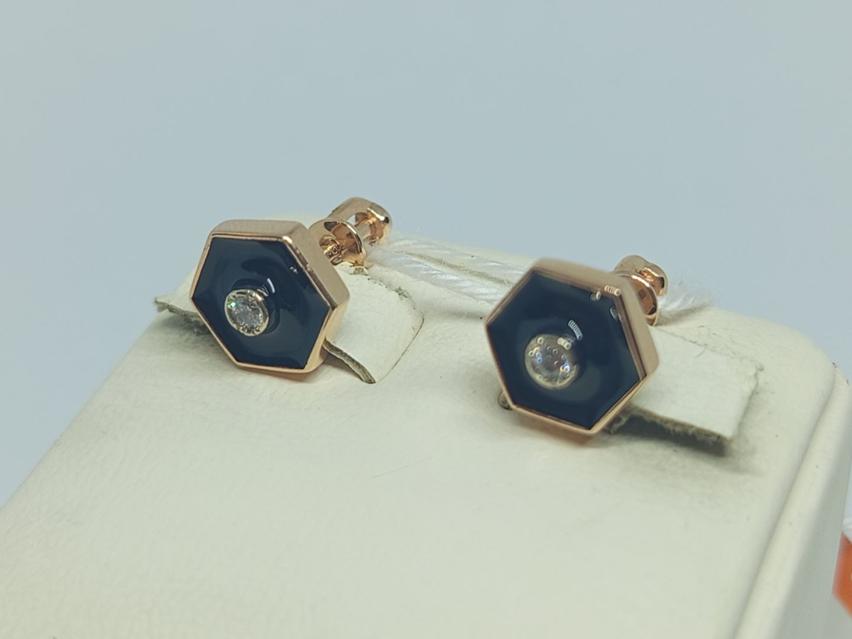 СПУС585 СЕРЬГИ ПУСЕТЫ (Au 585)