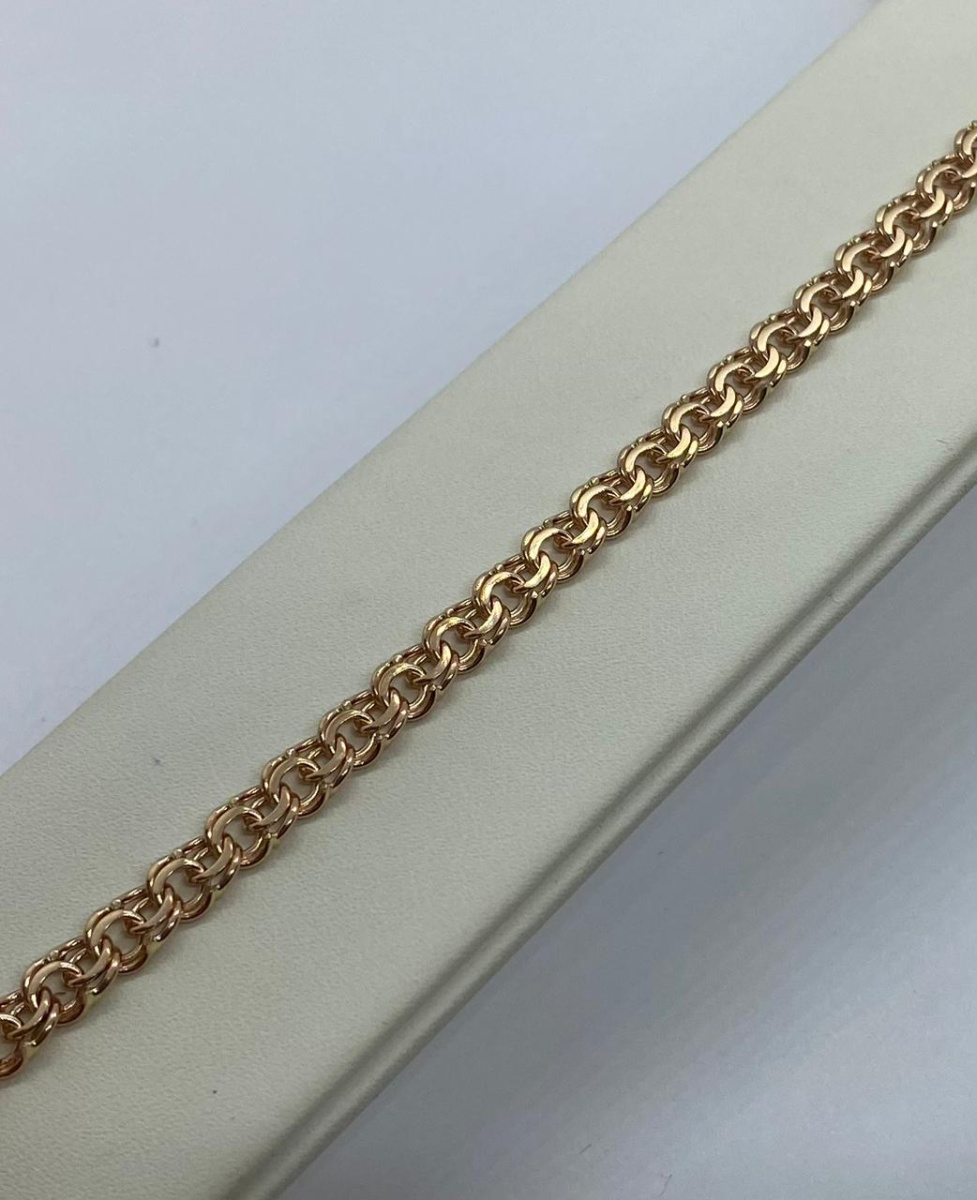 1600081 БРАСЛЕТ ПОЛНОВЕСНЫЙ Бисмарк (Au 585)