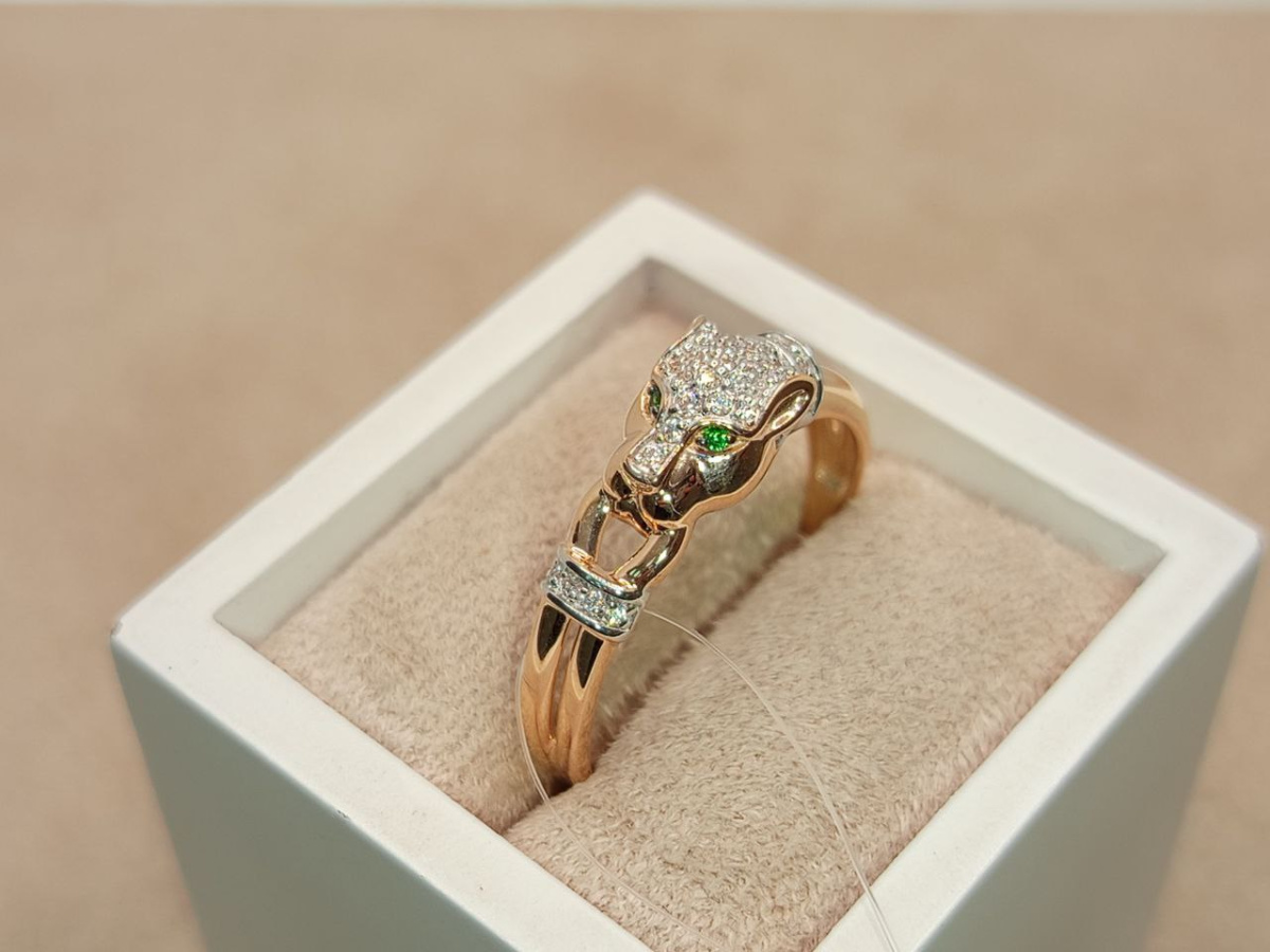 КОЛЬЦО С КАМНЯМИ (Au 585)