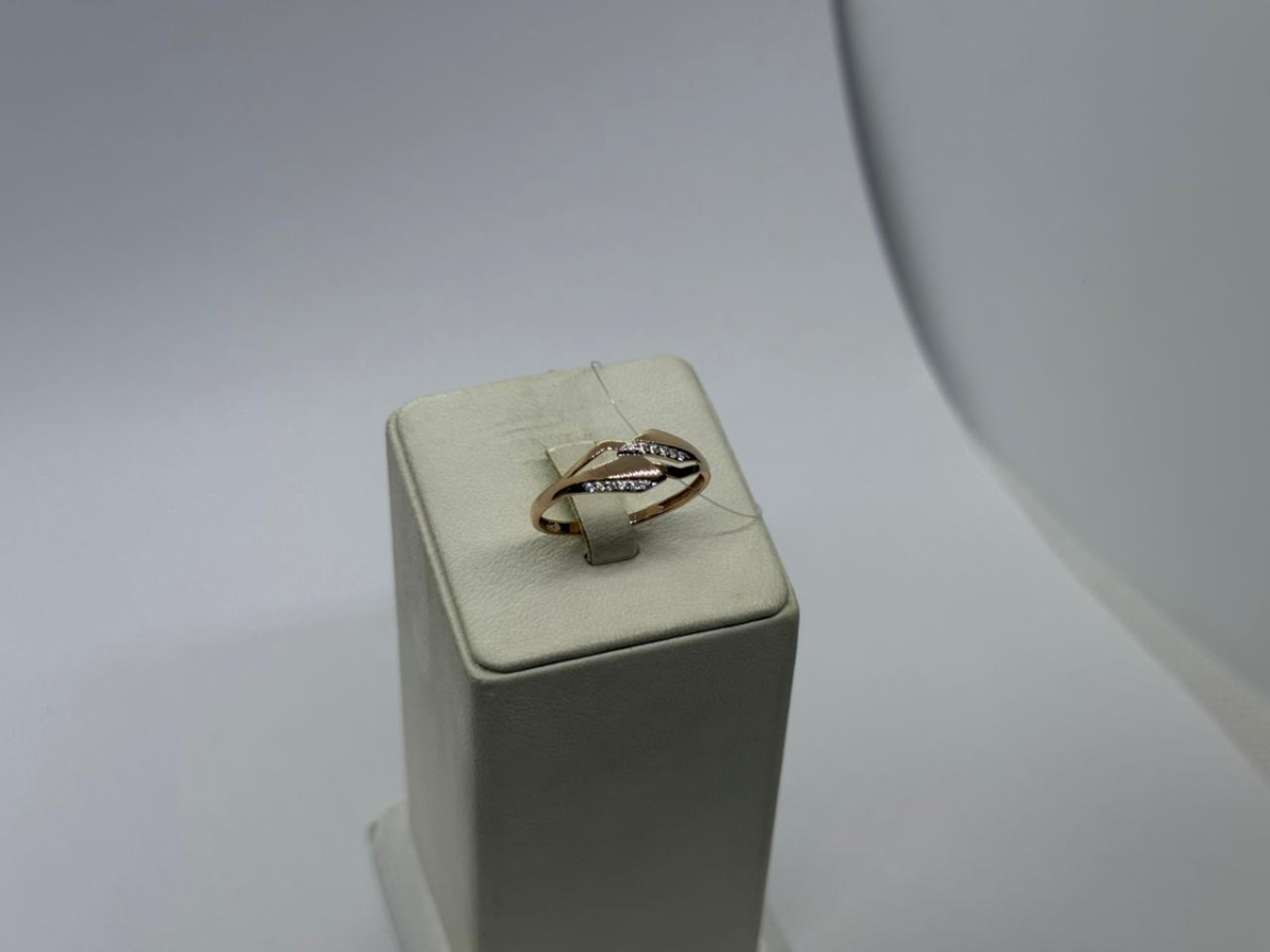 КОЛЬЦО С КАМНЯМИ (Au 585)