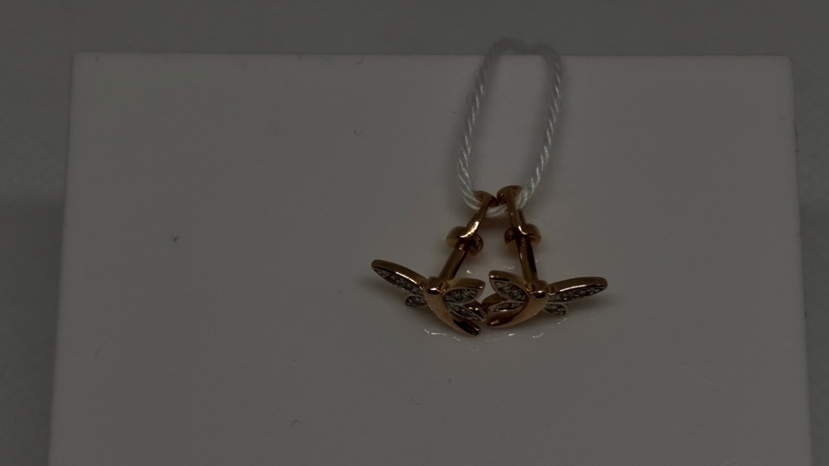 СПУС585 СЕРЬГИ ПУСЕТЫ (Au 585)