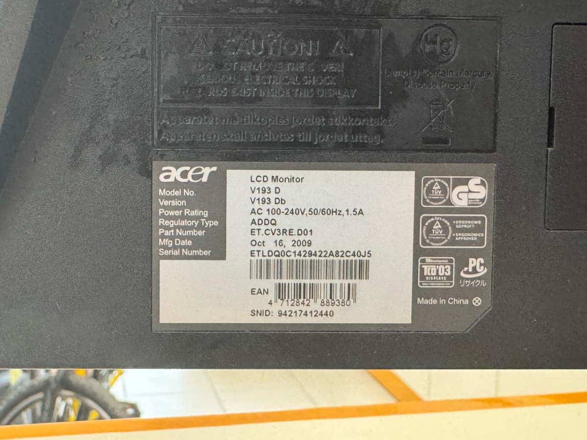 Монитор Acer V193