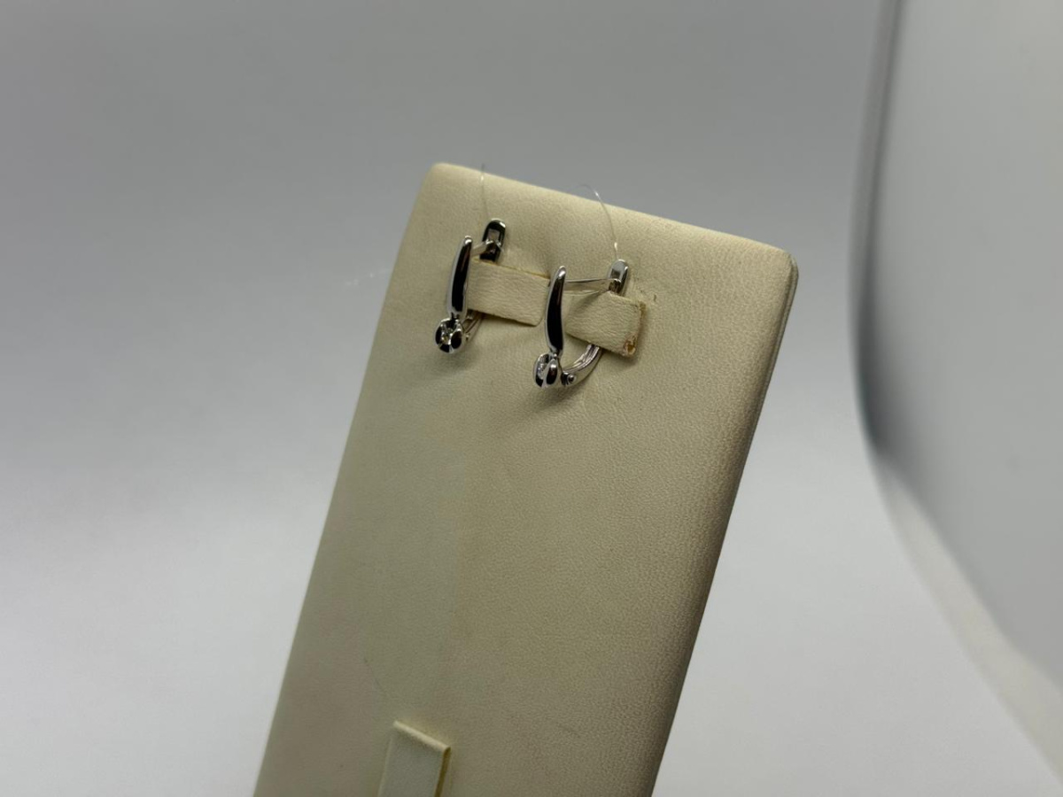 СЕРЬГИ БРИЛЛИАНТ (Ag 925)