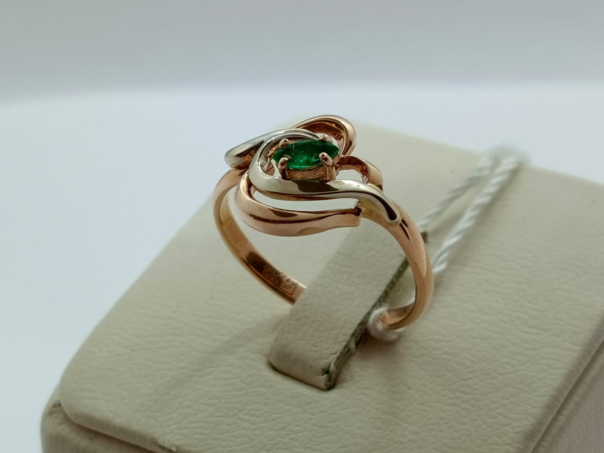 КОЛКМ585 КОЛЬЦО С КАМНЕМ (Au 585)