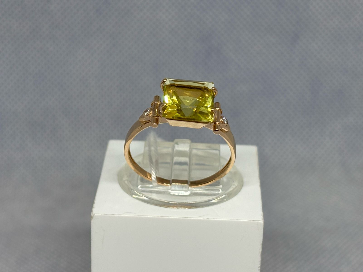 КОЛКМИ585 КОЛЬЦО С КАМНЯМИ (Au 585)