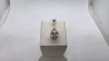ПИРСИНГ В ПУПОК с камнями (Au 585)