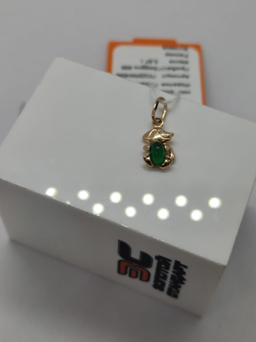 ПОДКМИ585 ПОДВЕСКА С КАМНЯМИ (Au 585)
