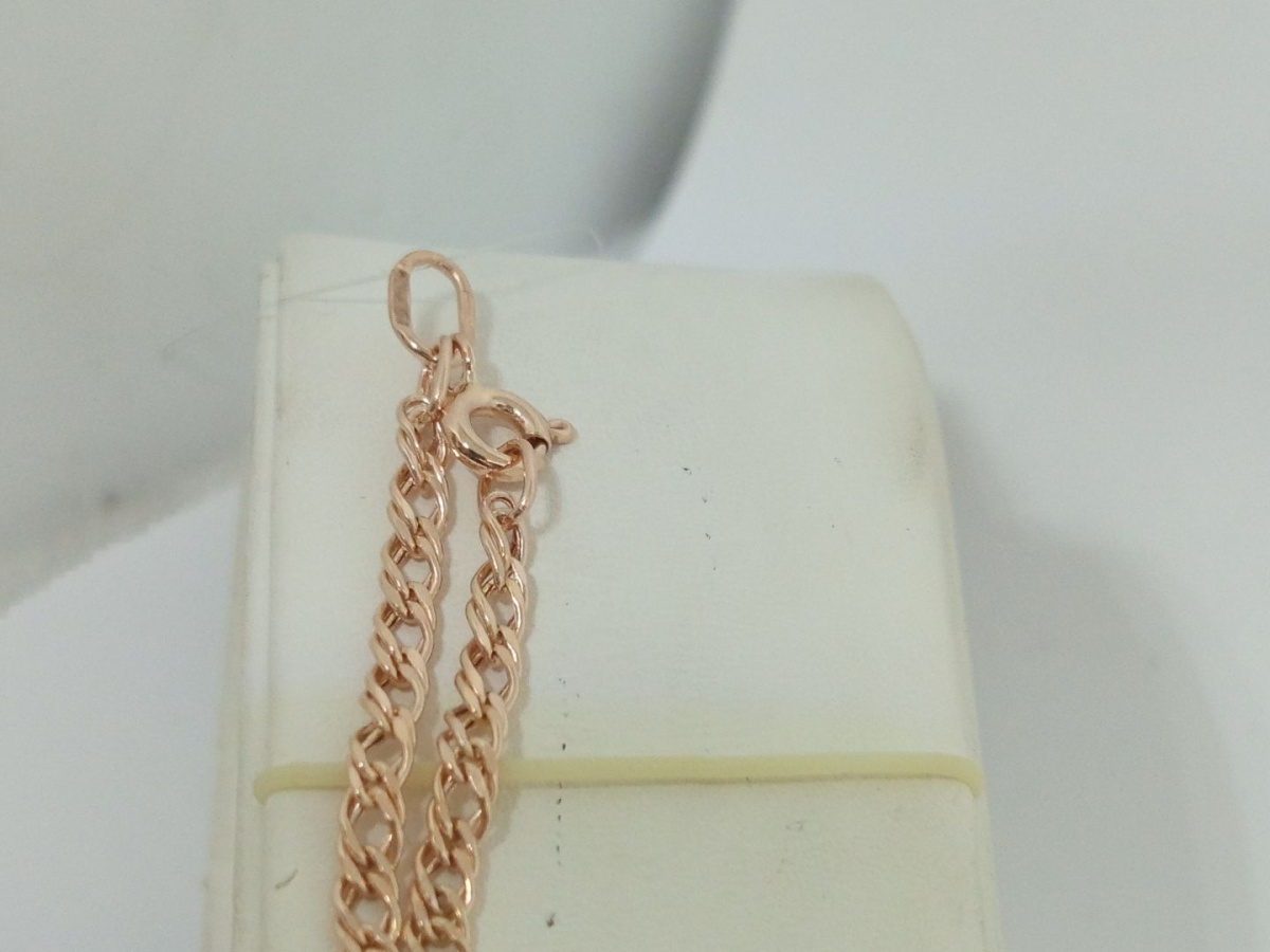 ЦЕПЬ ПУСТОТЕЛАЯ Ромб двойной (Au 585)