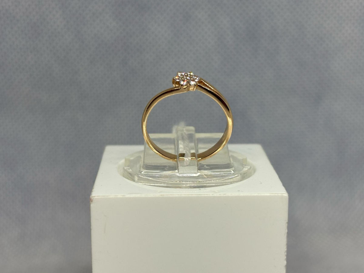 КОЛЬЦО С КАМНЯМИ (Au 585)