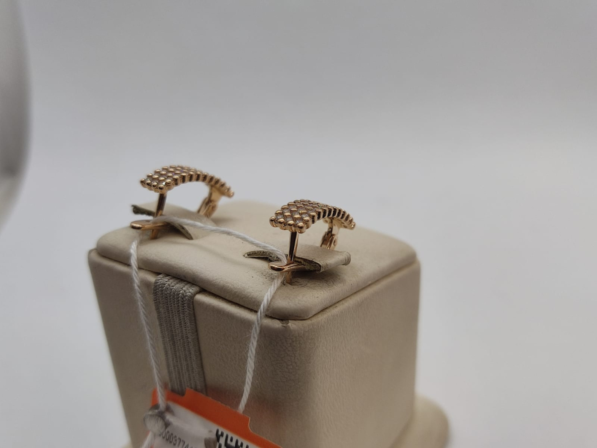 СКМИ585 СЕРЬГИ С КАМНЯМИ (Au 585)