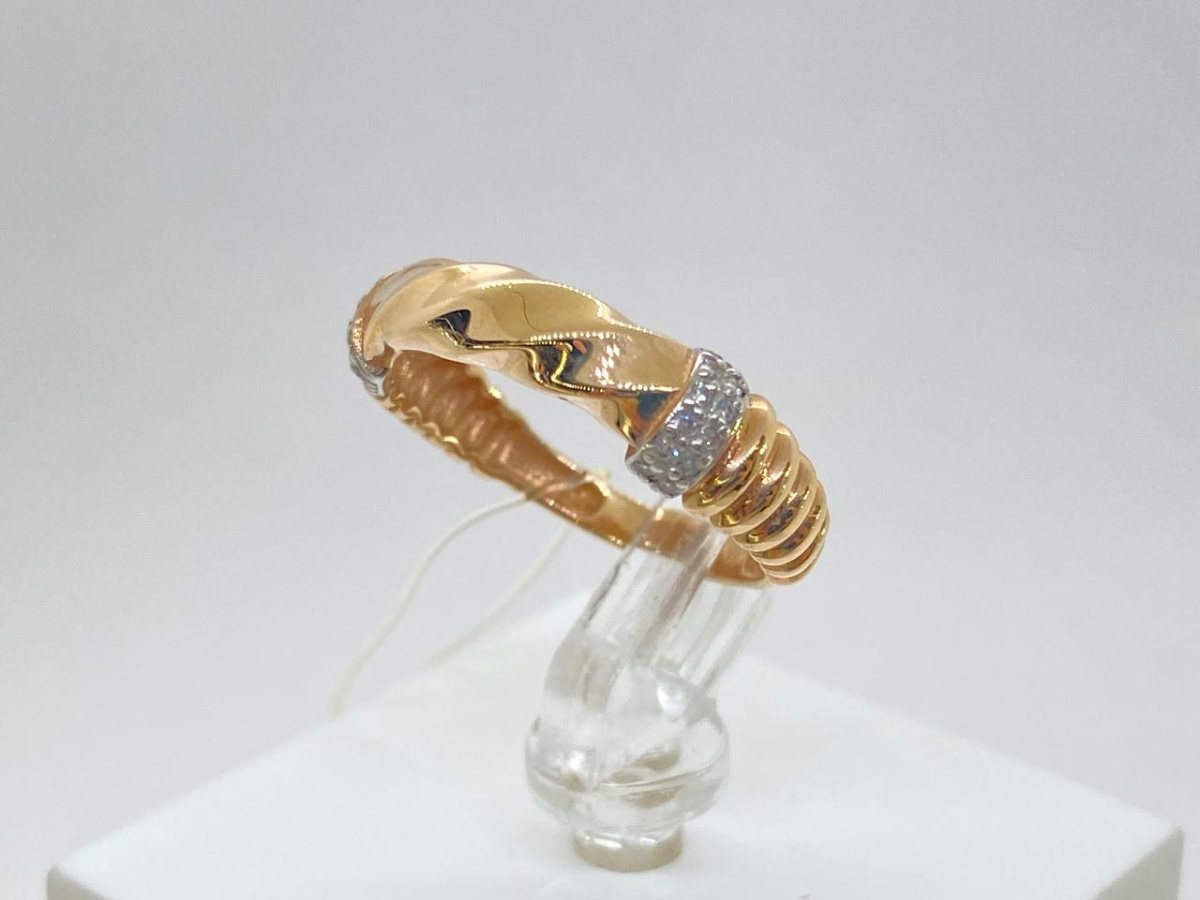 КОЛЬЦО С КАМНЯМИ (Au 585)