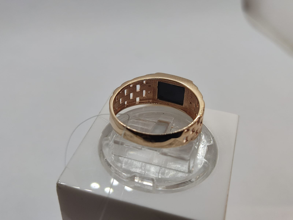 КОЛЬЦО ПЕЧАТКА с камнями (Au 585)