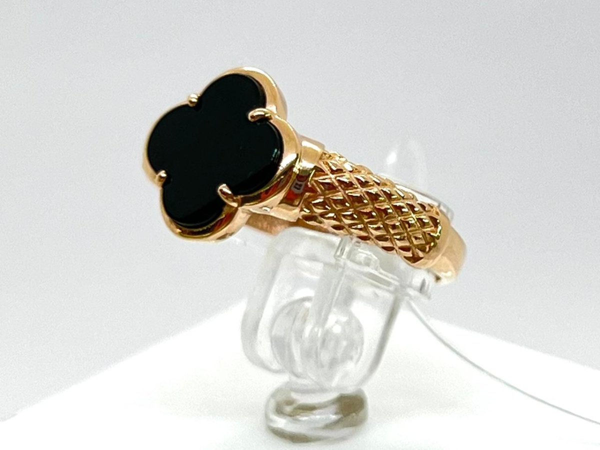 к4480V79 КОЛЬЦО С КАМНЕМ (Au 585)