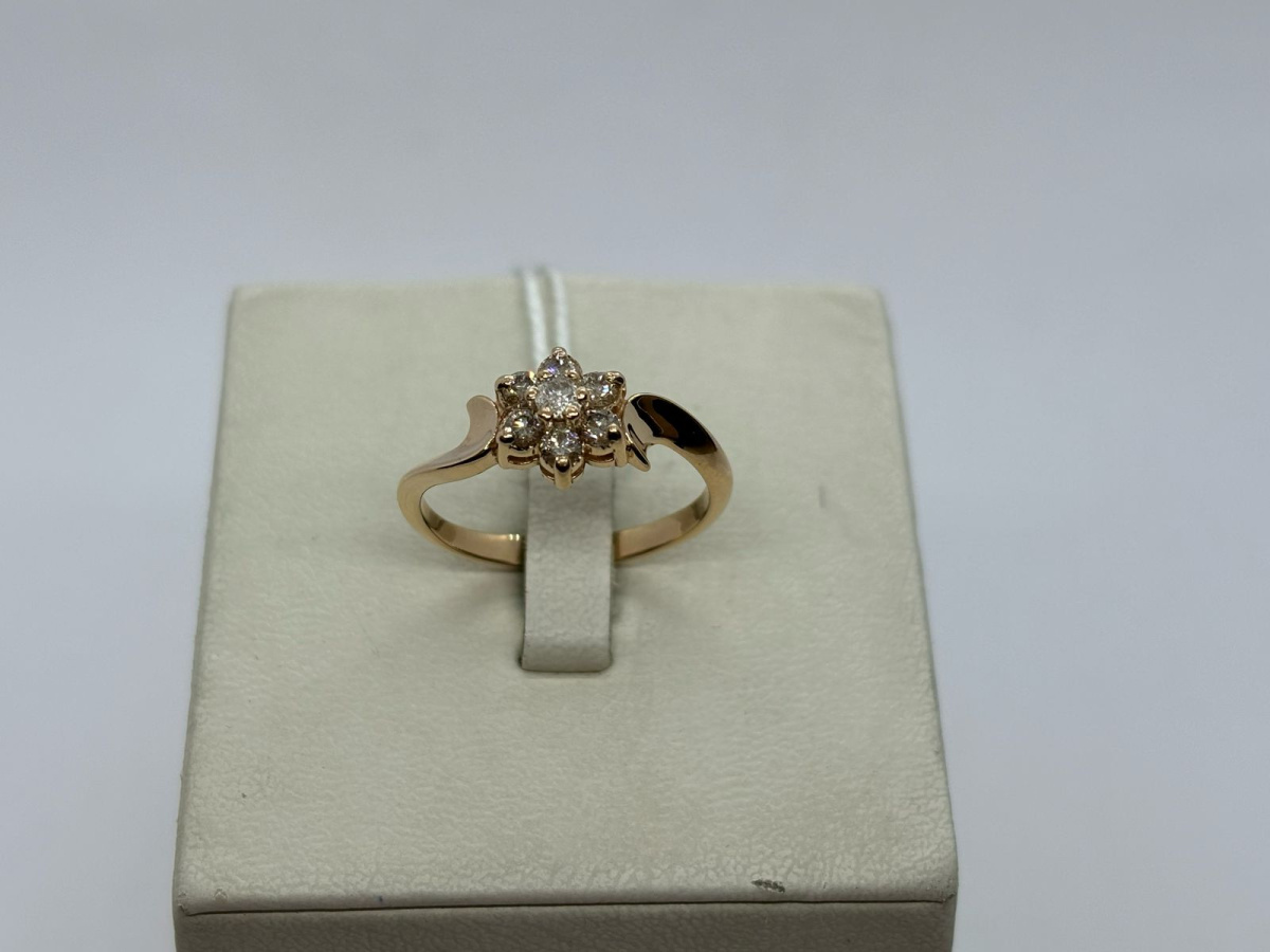 КОЛЬЦО БРИЛЛИАНТ Au 585