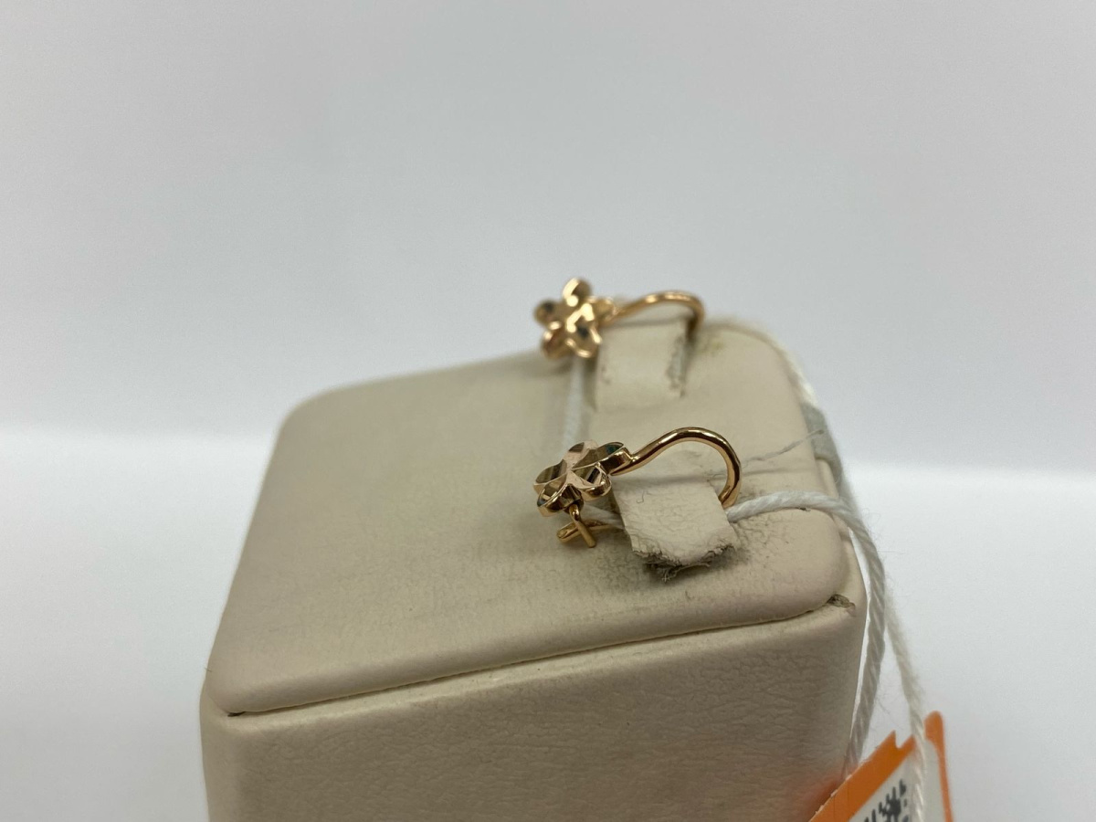 СБКМ585 СЕРЬГИ БЕЗ КАМНЯ (Au 585)