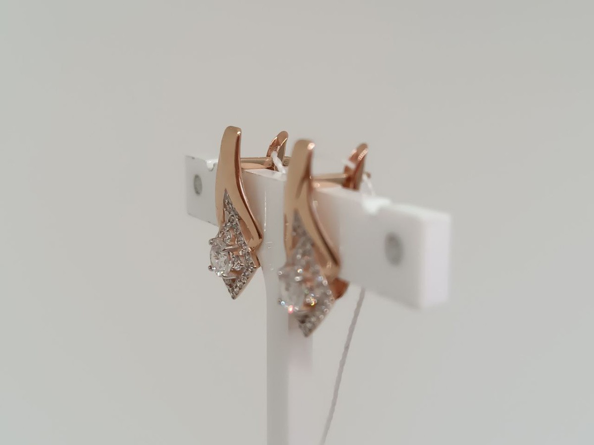 СЕРЬГИ С КАМНЯМИ (Au 585) СЕРЬГИ С КАМНЯМИ (Au 585)