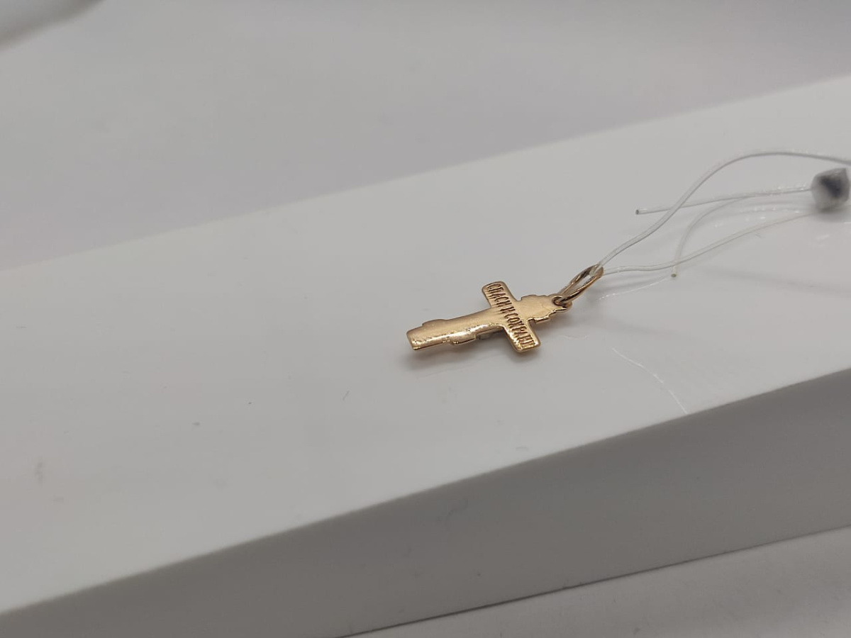 ПОДВЕСКА КРЕСТ без камня (Au 585)