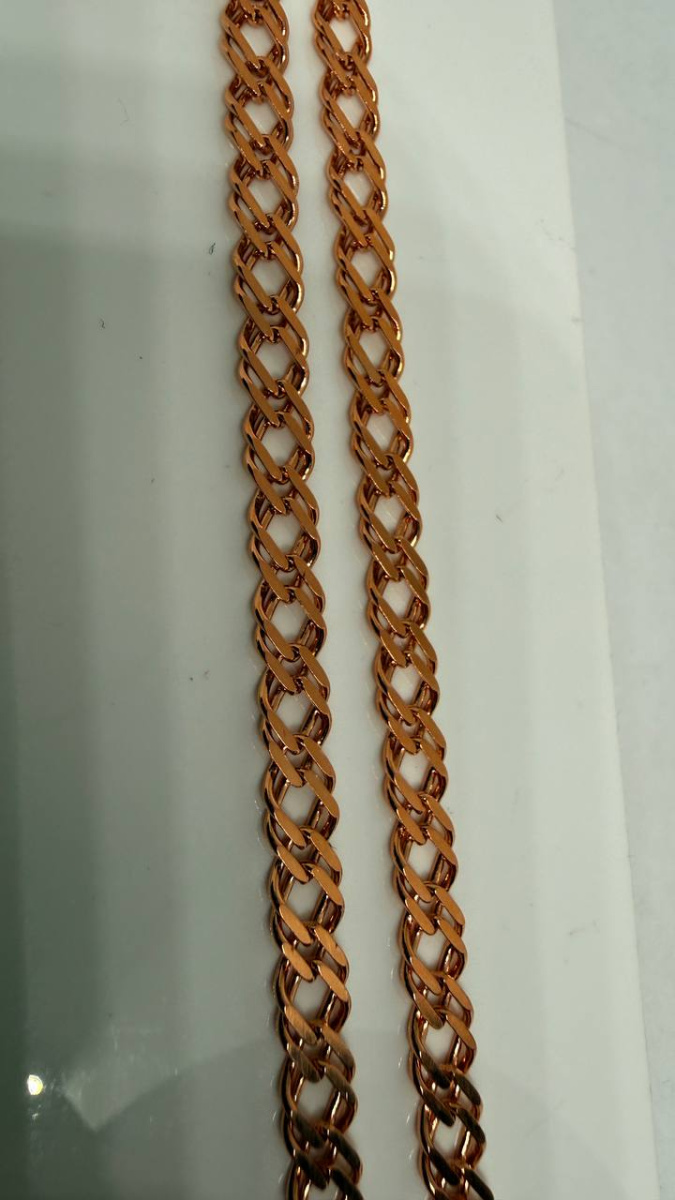 ЦЕПЬ ПОЛНОВЕСНАЯ Ромб двойной (Au 585)