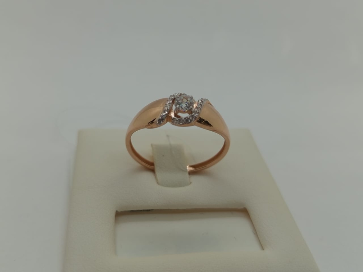 КОЛЬЦО С КАМНЯМИ (Au 585)