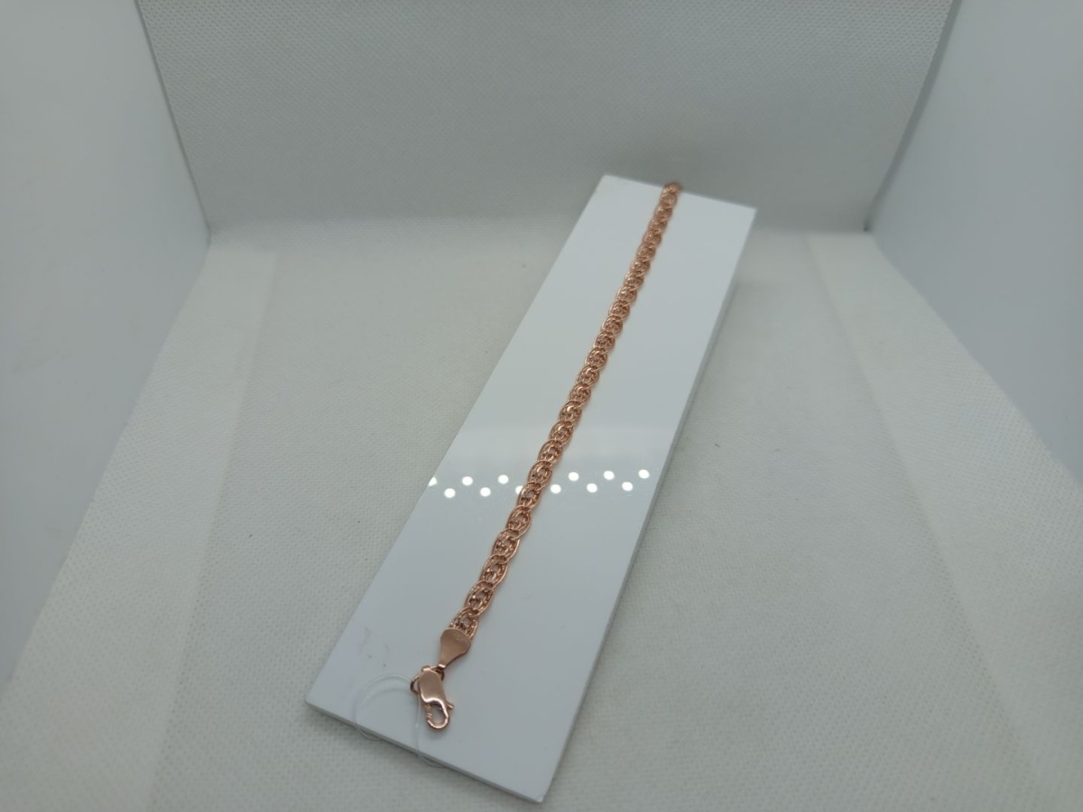 БРАСЛЕТ ПУСТОТЕЛЫЙ Нона-бисмарк (Au 585)