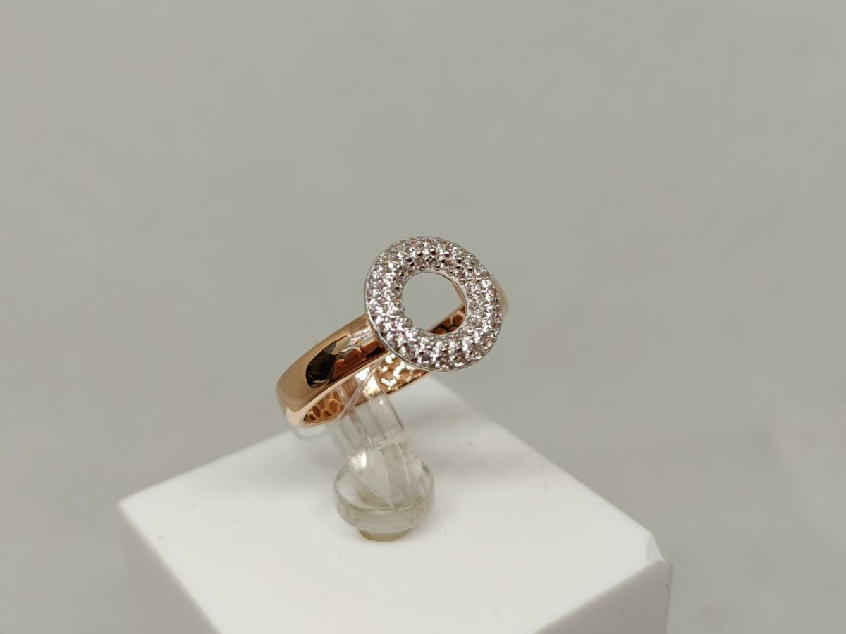 К5289 КОЛЬЦО С КАМНЯМИ (Au 585)