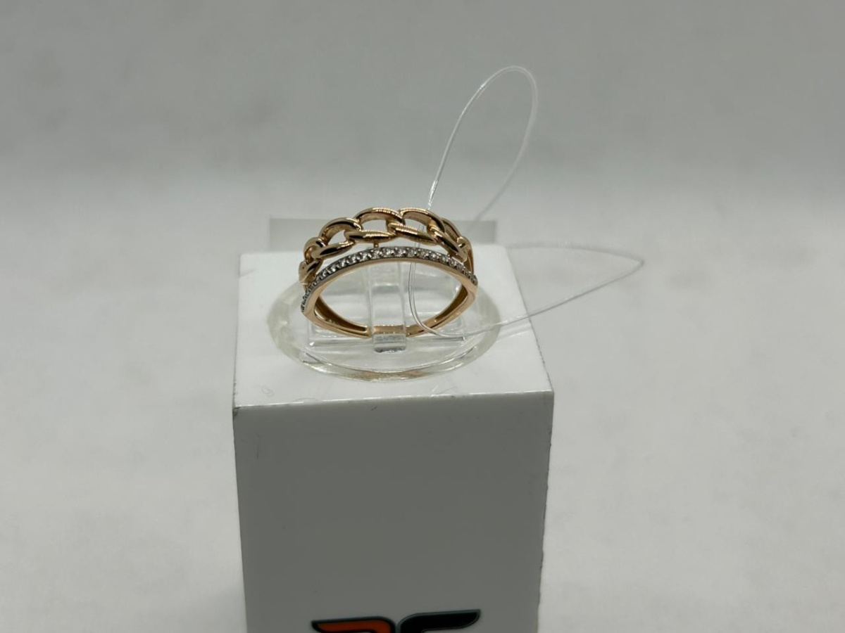 КОЛЬЦО С КАМНЯМИ (Au 585)