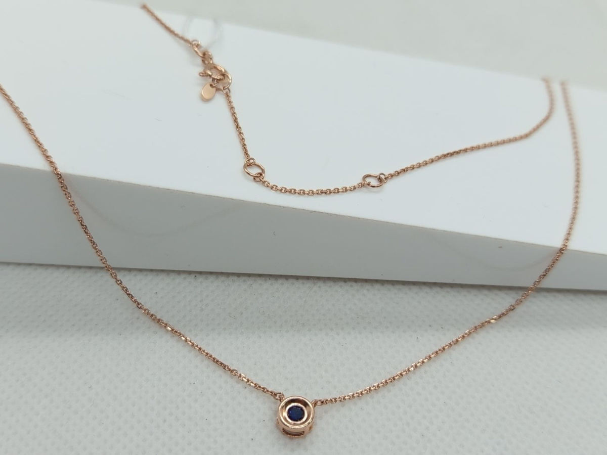 КОЛЬЕ С КАМНЕМ Au 585