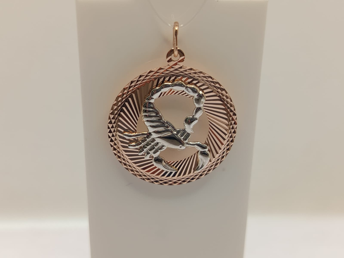 ПОДВЕСКА ЗНАК ЗОДИАКА СКОРПИОН (Au 585)