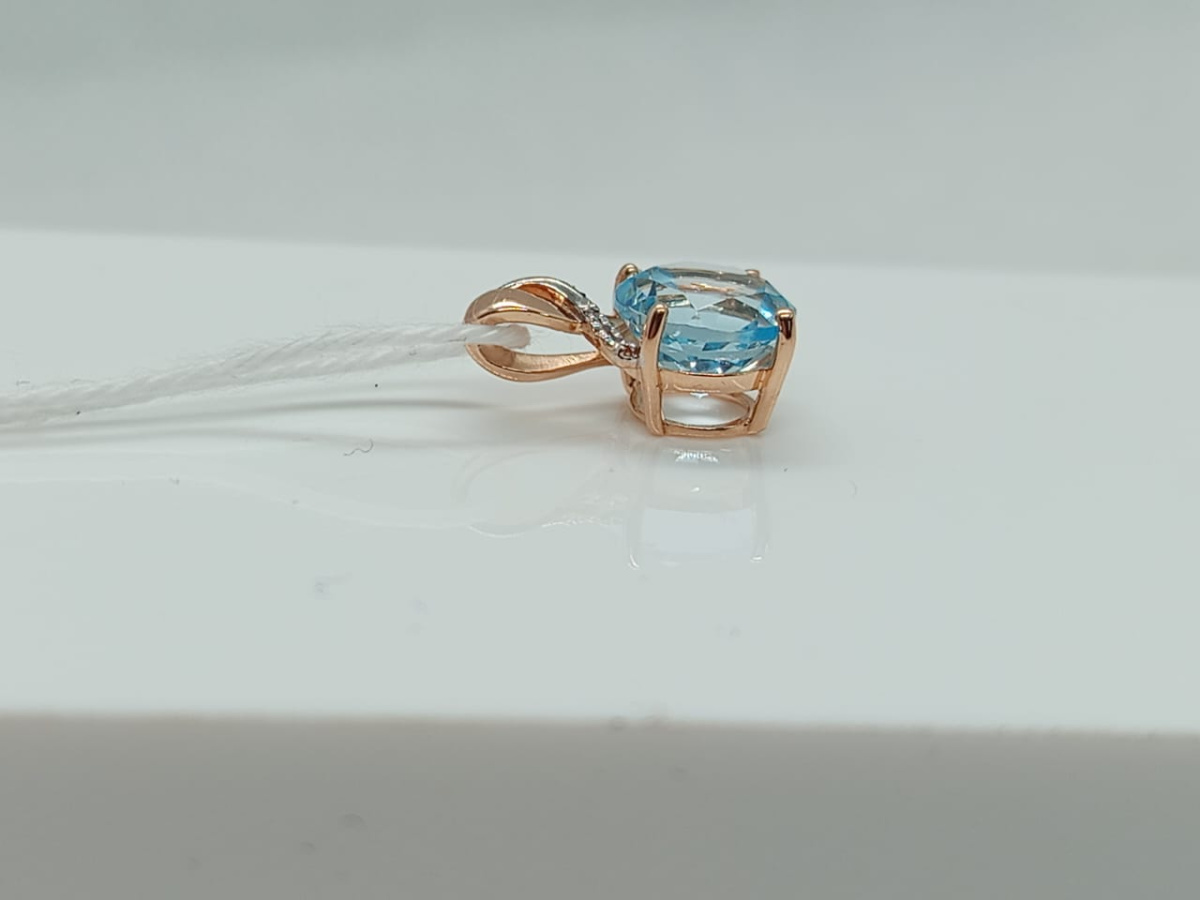 ПОДКМИ585 ПОДВЕСКА С КАМНЯМИ (Au 585)