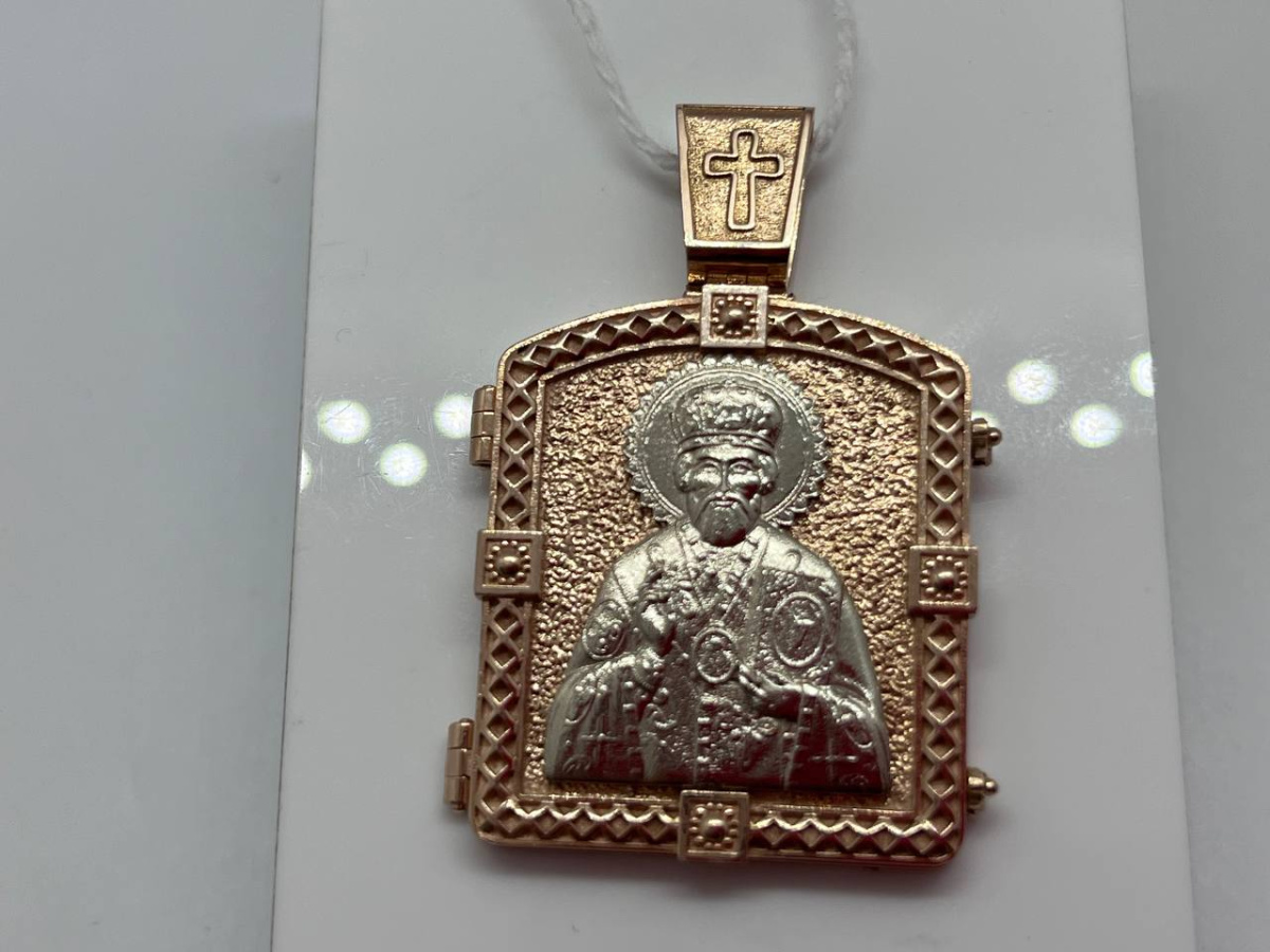 ПОДИБК585 ПОДВЕСКА ИКОНА БЕЗ КАМНЯ (Au 585)