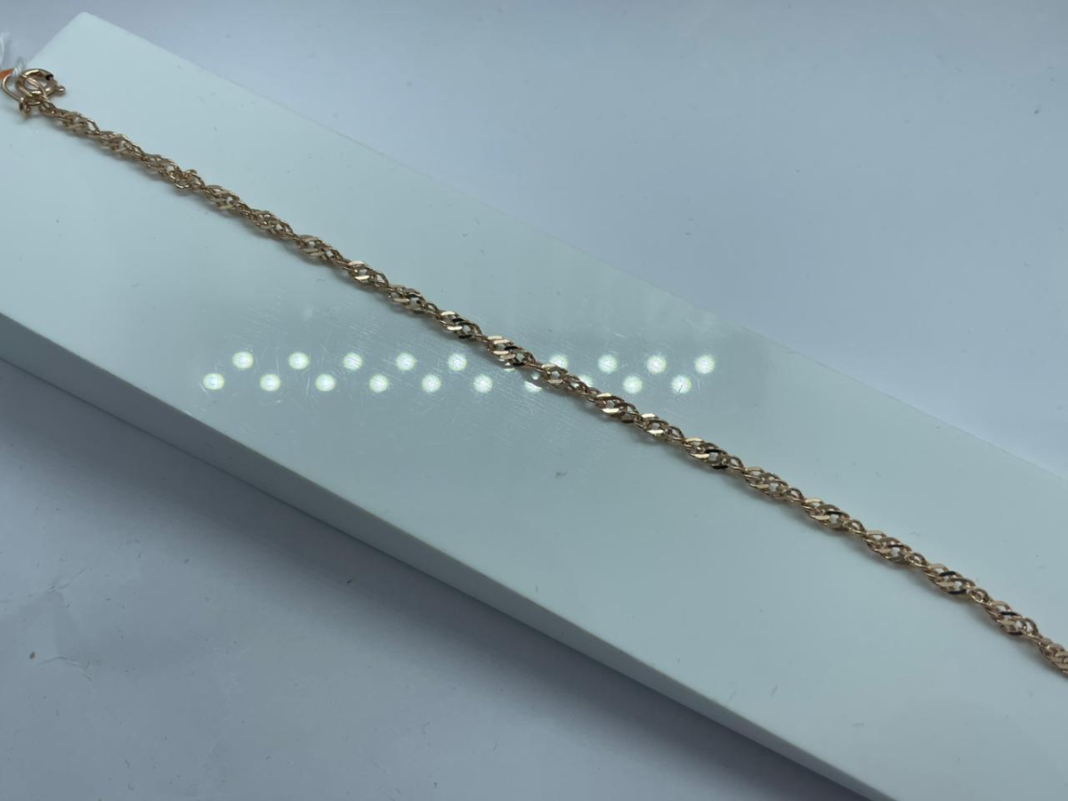 БРАСЛЕТ ПОЛНОВЕСНЫЙ Сингапур Au 585