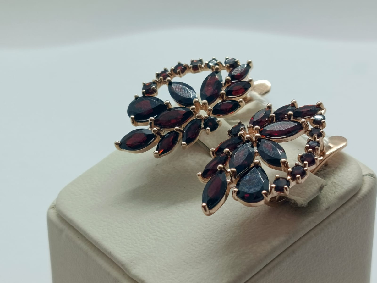 СЕРЬГИ С КАМНЯМИ (Au 585)