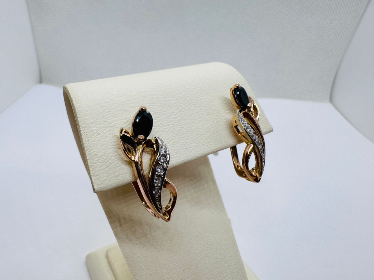 СЕРЬГИ С КАМНЯМИ (Au 585)