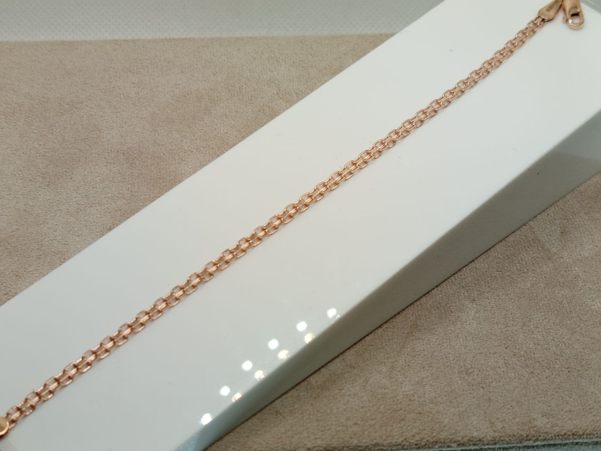 БРАСЛЕТ ПОЛНОВЕСНЫЙ Бисмарк машинный (Au 585)