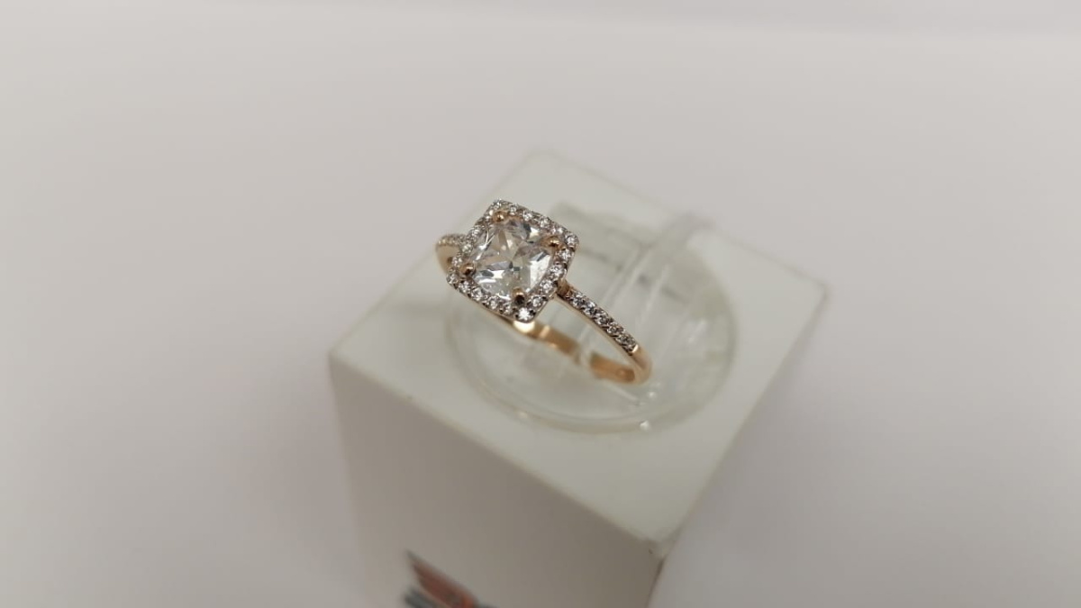 КОЛКМИ585 КОЛЬЦО С КАМНЯМИ (Au 585)