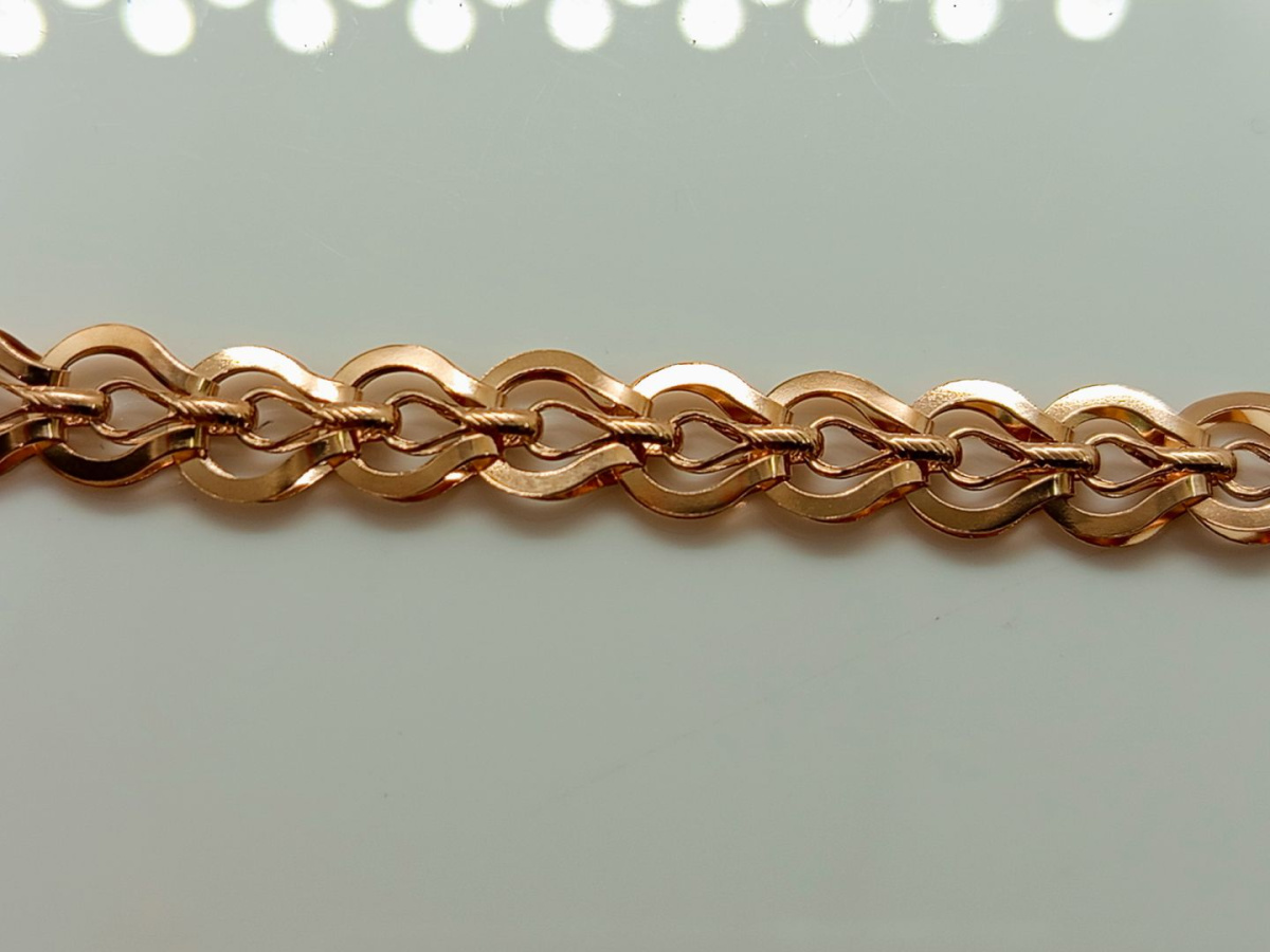 БРАСЛЕТ ПОЛНОВЕСНЫЙ Штамповка Au 585