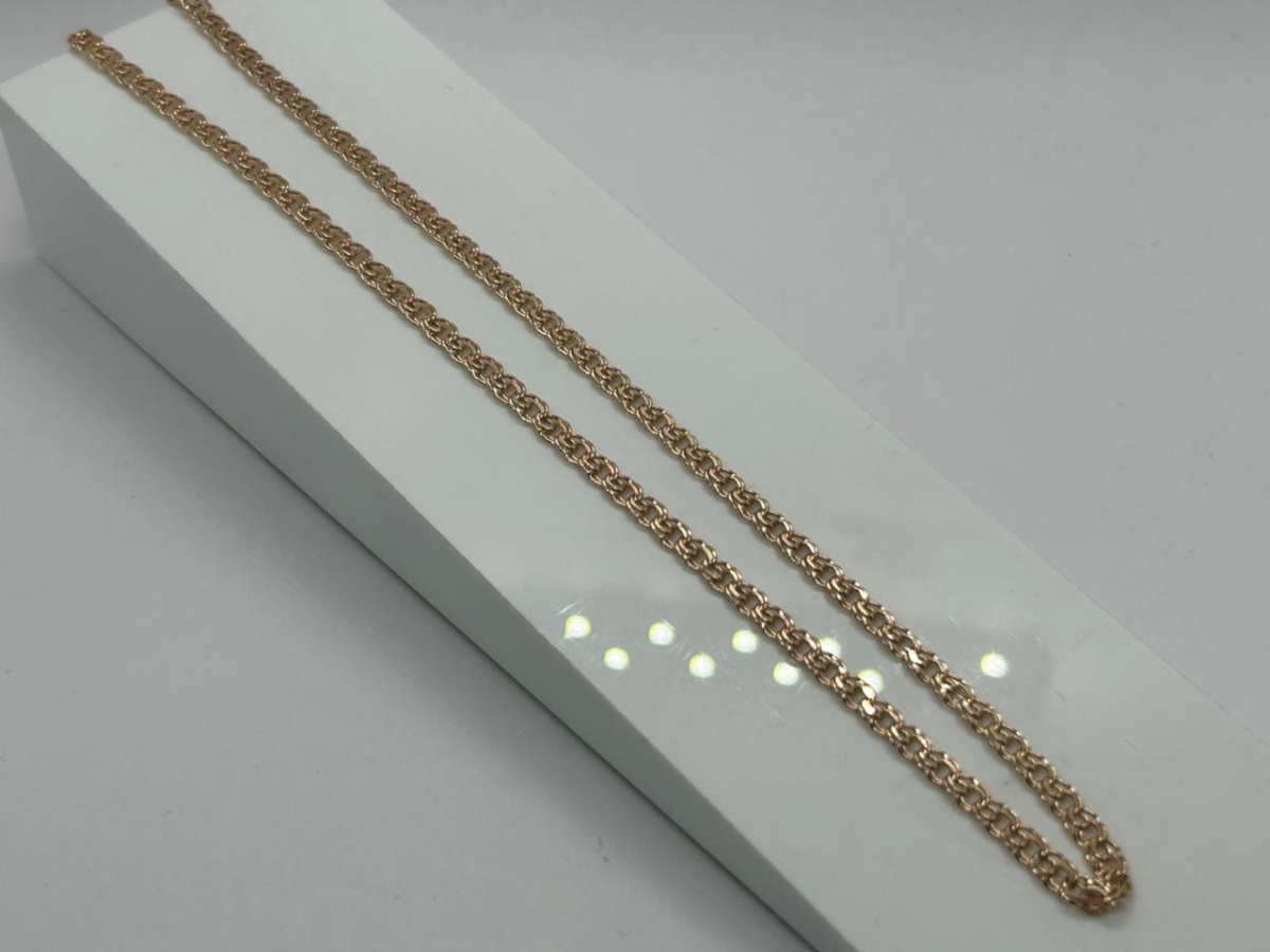 570005021 ЦЕПЬ ПУСТОТЕЛАЯ Бисмарк (Au 585)