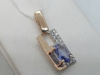 ПОДВЕСКА ТАНЗАНИТ с камнями (Au 585)