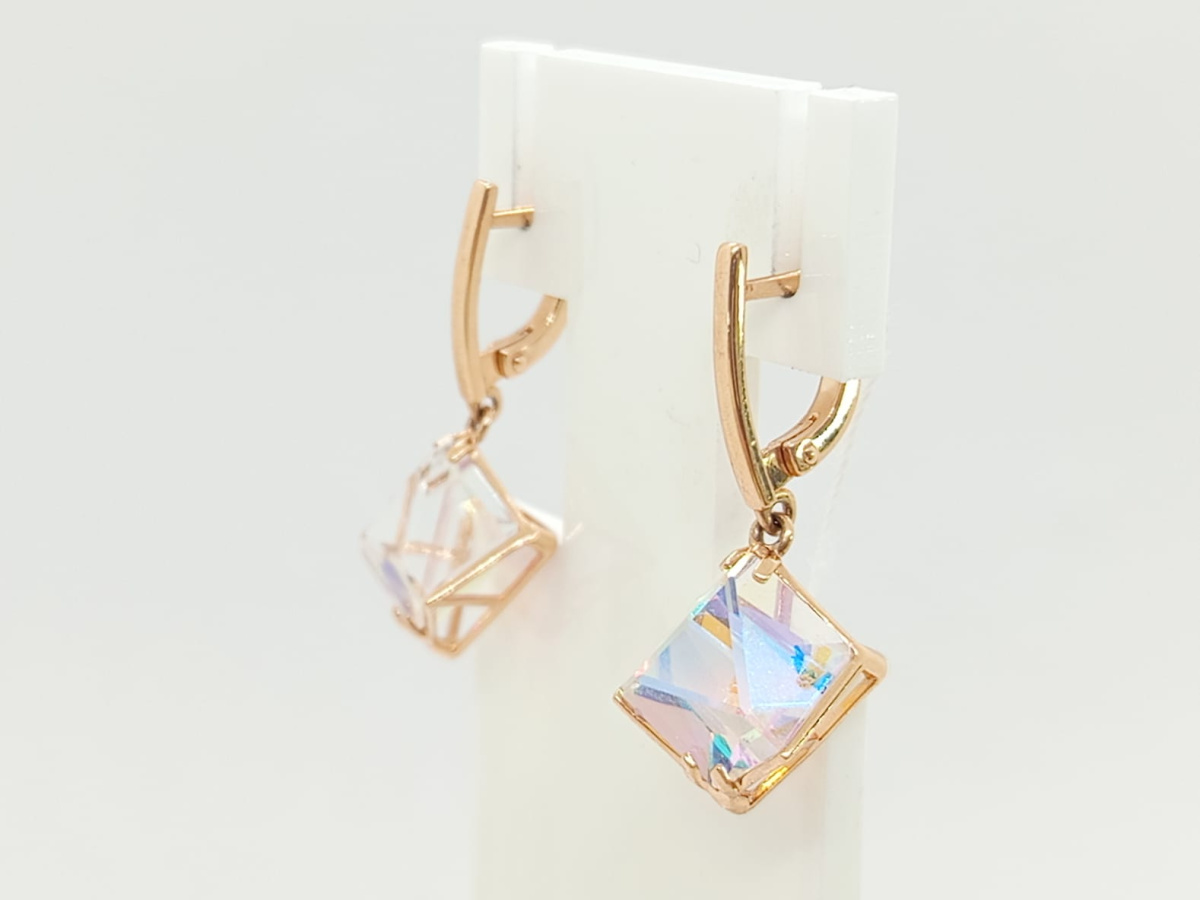 СЕРЬГИ С КАМНЕМ (Au 585)