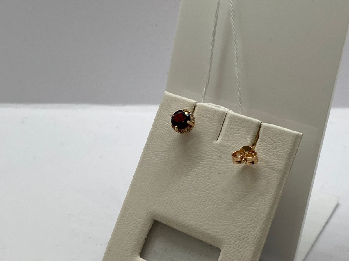 СКМИ585 СЕРЬГИ С КАМНЯМИ (Au 585)