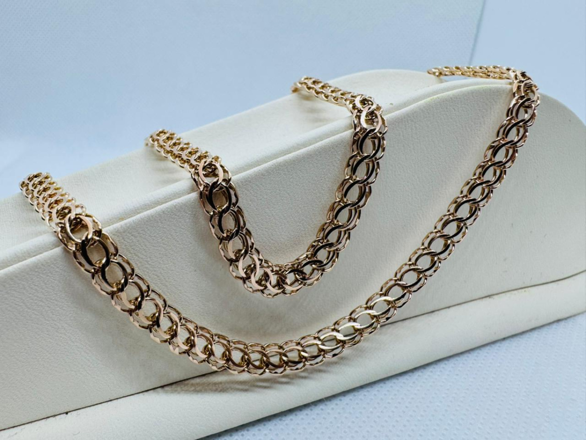 ЦЛИТ585 ЦЕПЬ ПОЛНОВЕСНАЯ Итальянка (Au 585)