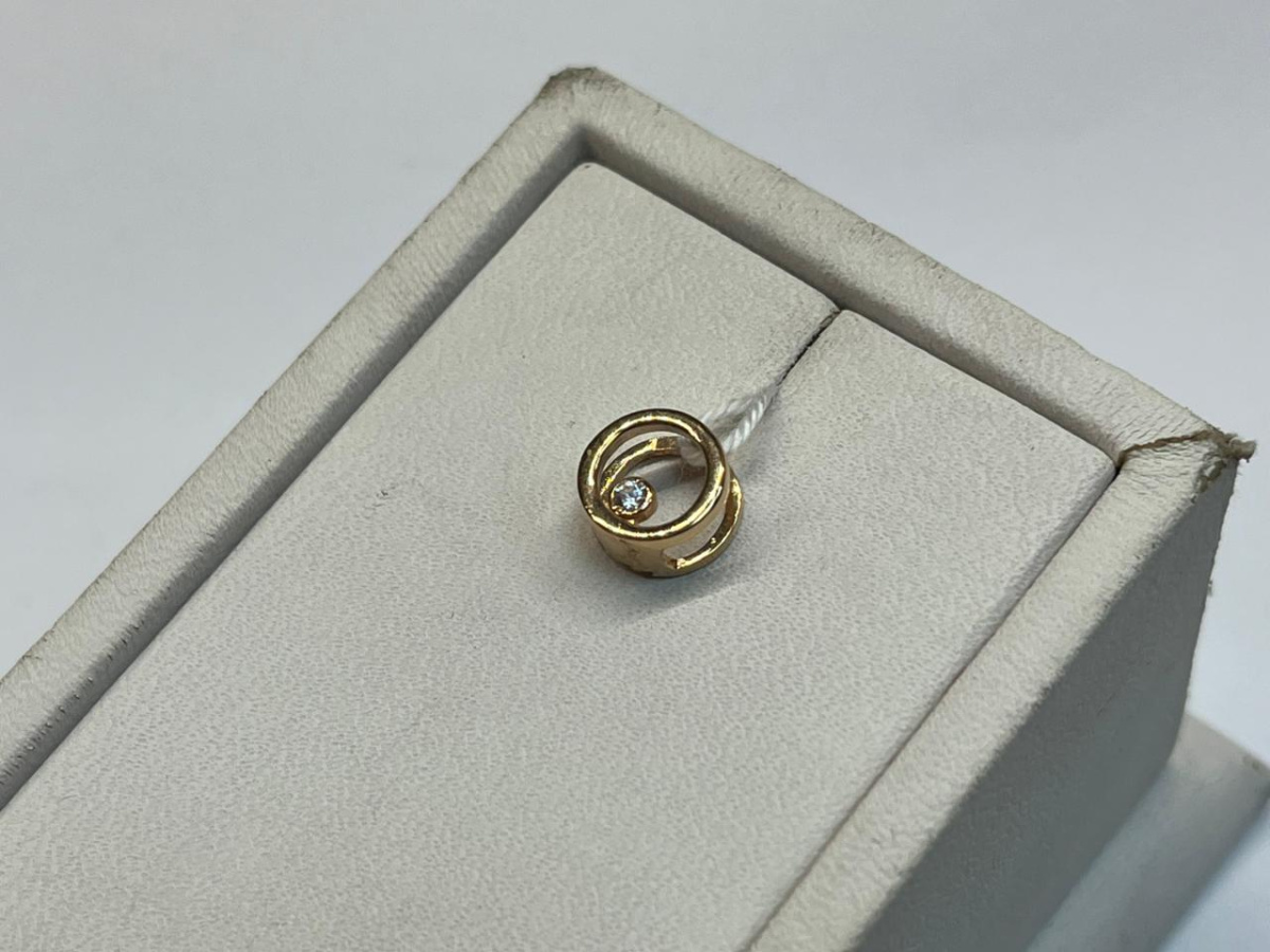 ПОДКМ585 ПОДВЕСКА С КАМНЕМ (Au 585)