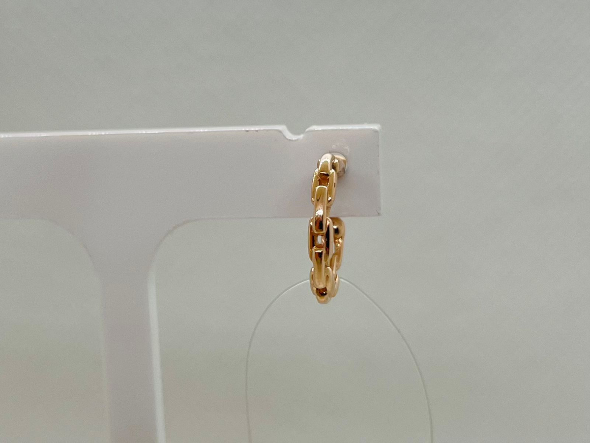 СЕРЬГИ ПУСЕТА без камня (Au 585)