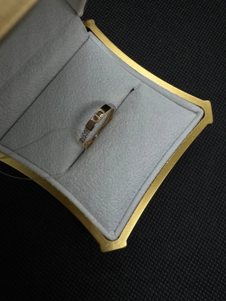 КОЛЬЦО С КАМНЯМИ (Au 585)