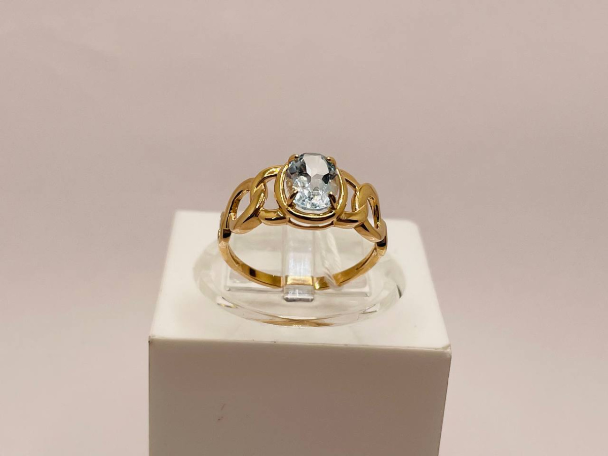 КОЛКМ585 КОЛЬЦО С КАМНЕМ (Au 585) КОЛКМ585 КОЛЬЦО С КАМНЕМ (Au 585)