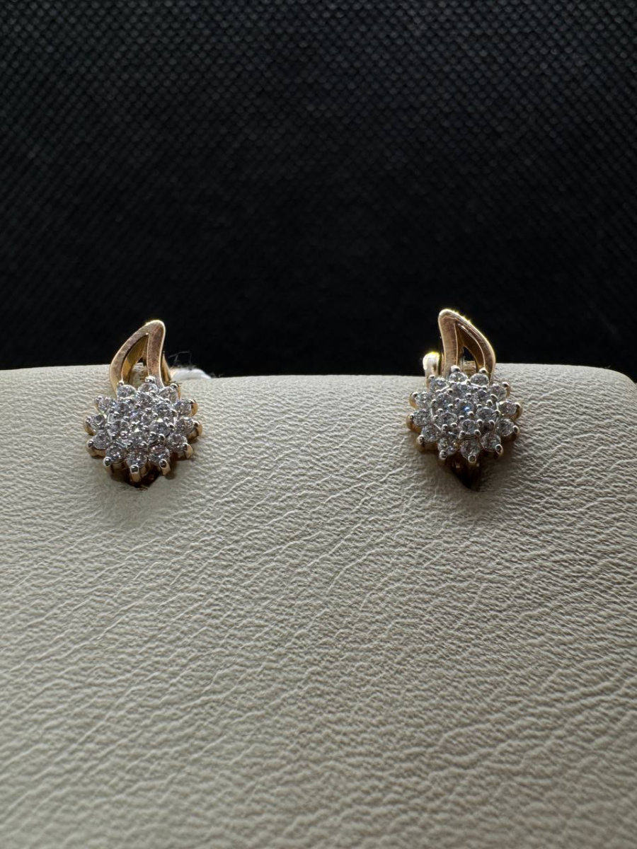 СЕРЬГИ С КАМНЯМИ (Au 585)